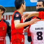 Pablo Rosales, jugador de Instercap Asisa Tarragona SPSp junto a Elio Carrodeguas, Gerard Osorio, Vlado Stevoski y Carlos Segura