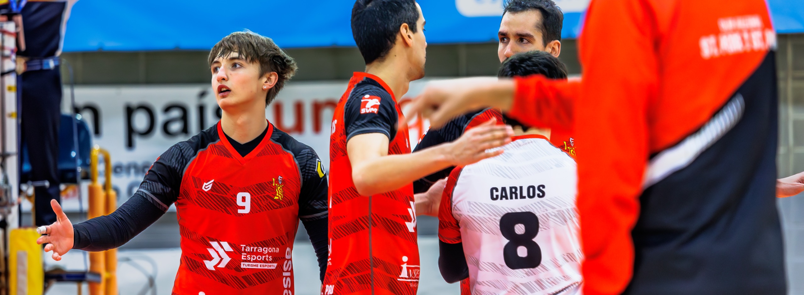 Pablo Rosales, jugador de Instercap Asisa Tarragona SPSp junto a Elio Carrodeguas, Gerard Osorio, Vlado Stevoski y Carlos Segura